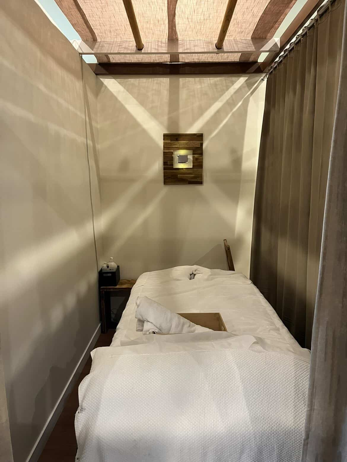 Private massage treatment room